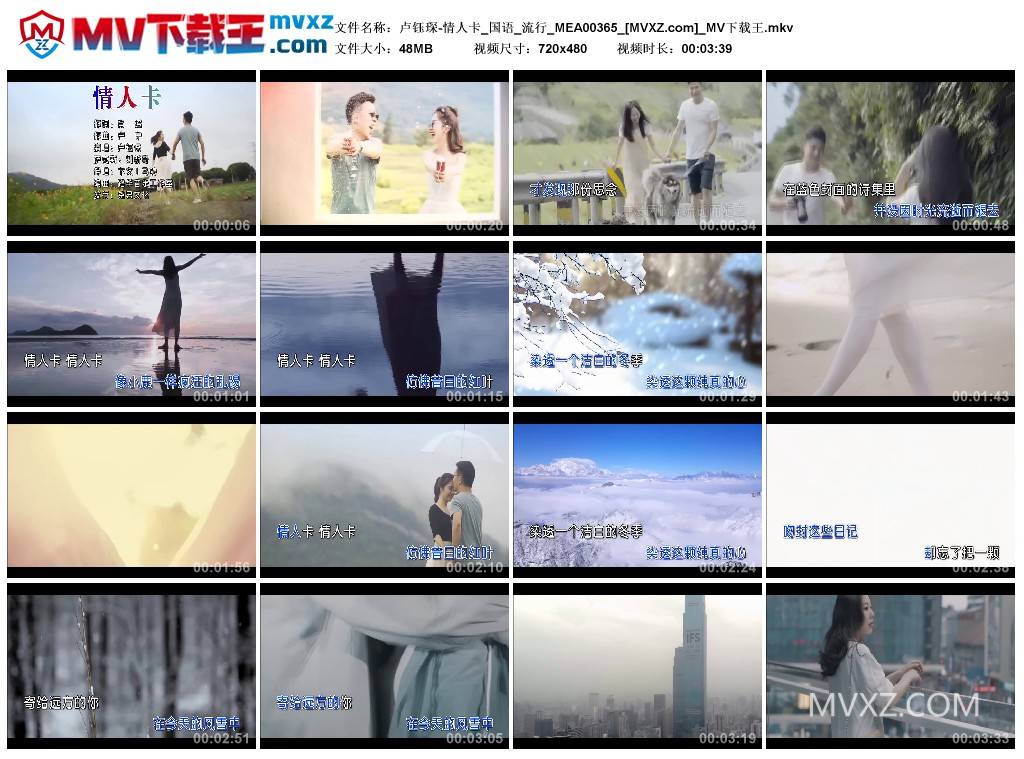 卢钰琛-情人卡_国语_流行_MEA00365